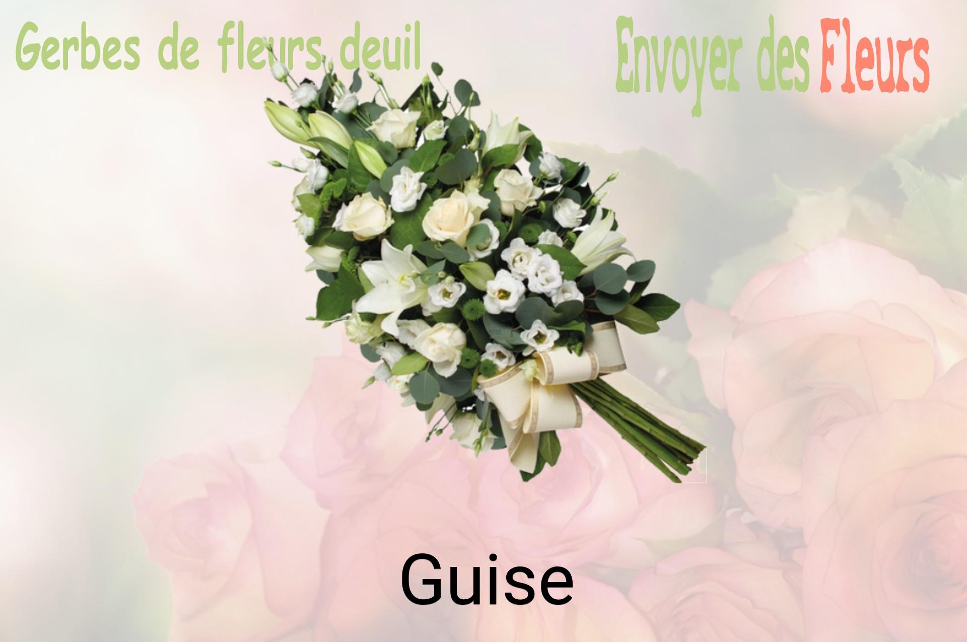 Gerbe de fleurs de deuil livrée à Guise